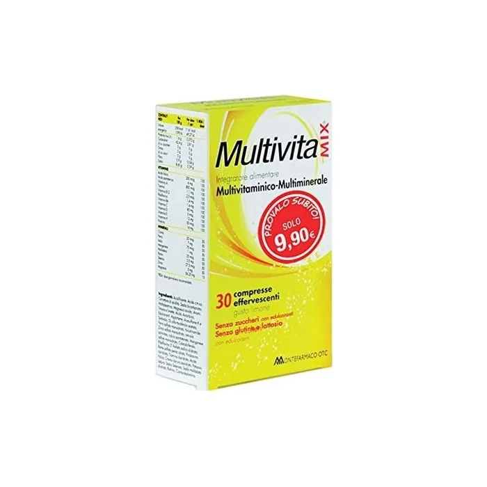Montefarmaco Multivitamix 30 Effervescent Tablets