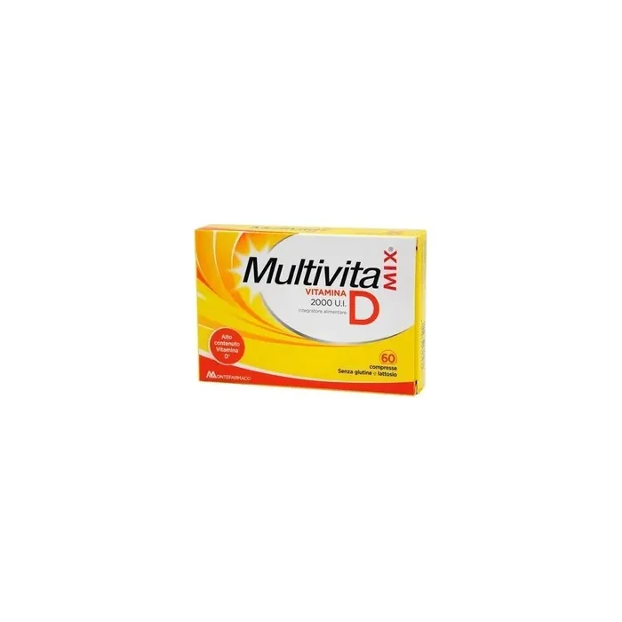 Montefarmaco Multivitamix Vitamin D Supplement 2000 Iu 60 Tablets