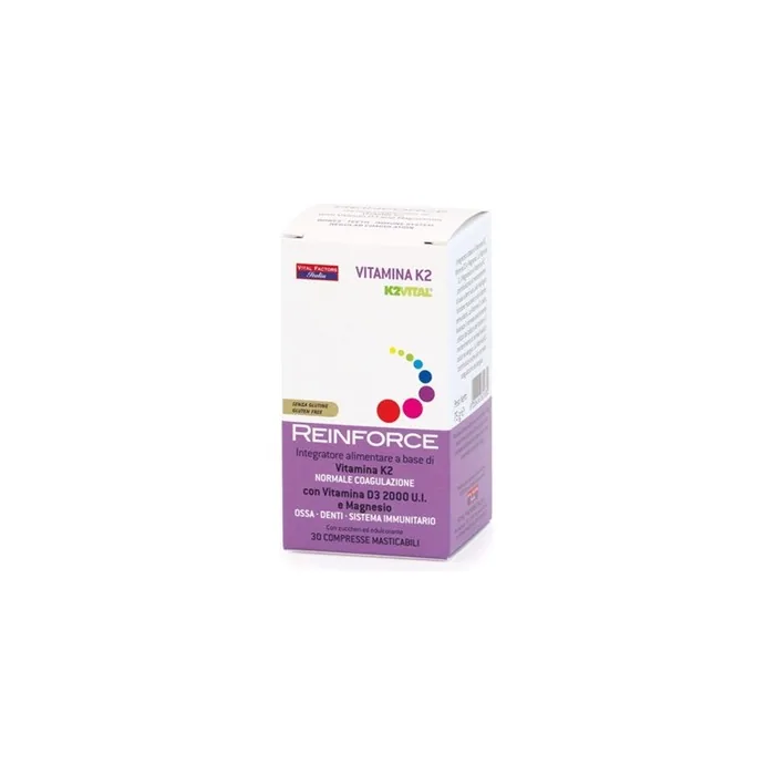 Vital Factors Reinforce Vitamin K2 Dietary Supplement 30 Tablets