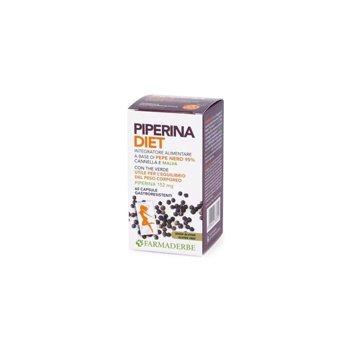 Farmaderbe Piperine Diet Food Supplement 60 Tablets