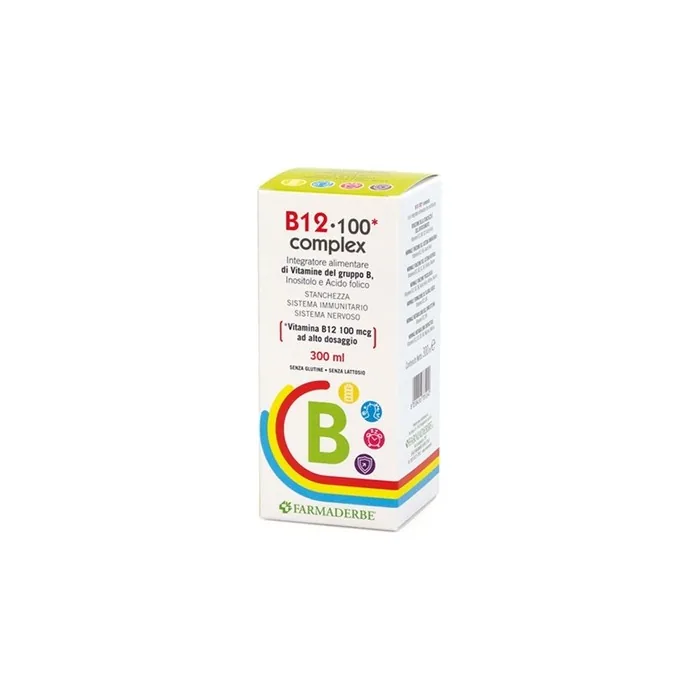 Farmaderbe B12 100 Complex Vitamin B Group Supplement 300ml