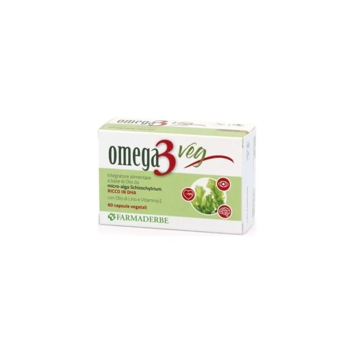 FARMADERBE Omega3 Veg Cholesterol Levels Supplement 60 Capsules