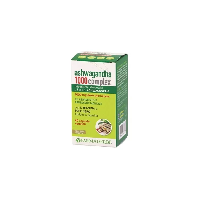 Farmaderbe Ashwagandha Mental Wellness Supplement 60 Capsules