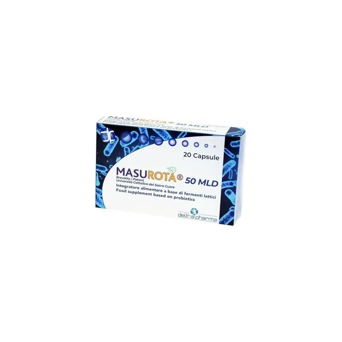 Deltha Pharma Masurota 25 Billion Probiotic Dietary Supplement 20 Capsules