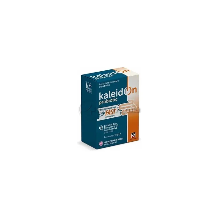 Kaleidon Probiotic Fast Supplement with Lactobacillus Rhamnosus GG Berry Flavor 10 Sachets
