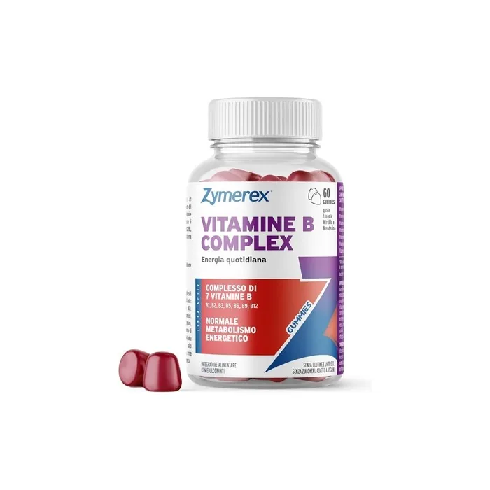 Zymerex Vitamin B Complex Gummies 60 Gummies for Energy Metabolism