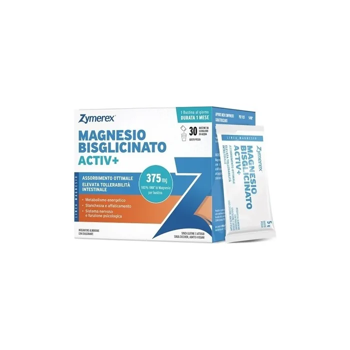 Zymerex Magnesium Bisglycinate Powder 30 Sachets Peach Flavor