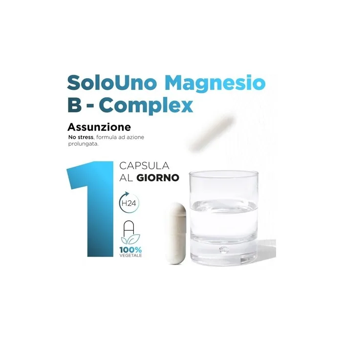 Solouno Magnesium B-Complex Supplement with Magnesium Bisglycinate and Vitamins