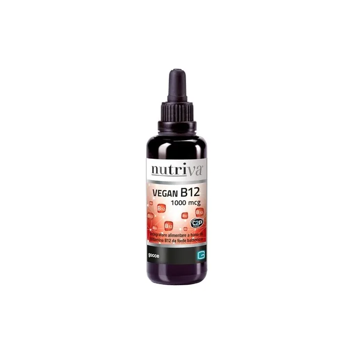 Nutriva Vegan B12 1000 Mcg Vitamin B12 Cyanocobalamin Drops 30ml