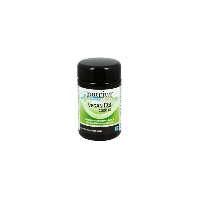 Cabassi Giuriati Nutriva Vegan D3 2000 Iu Dietary Supplement 60 Tablets