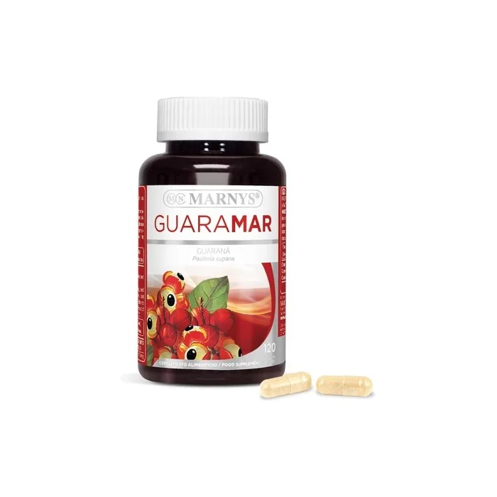 Marny's Guaramar 500mg Guarana Energy and Relief from Illness 120 Capsules