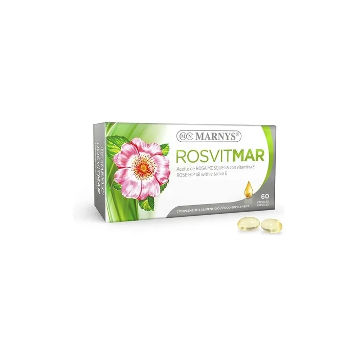 Marnys Rosvitmal Rosehip Oil Beads With Vitamin E 60 Capsules