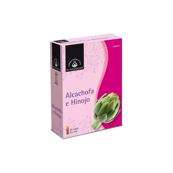 El Naturalista Artichoke + Fennel 20 Vials - Helps Eliminate Fluids and Regulate Transit