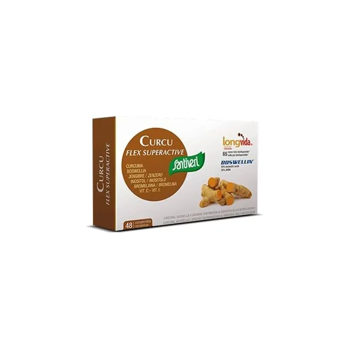Santiveri Curcu Flex Superactive 48 Tablets Joint Health Supplement