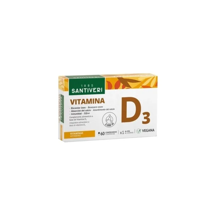 SANTIVERI Vegetable Vitamin D3 2000UI 60 Tablets