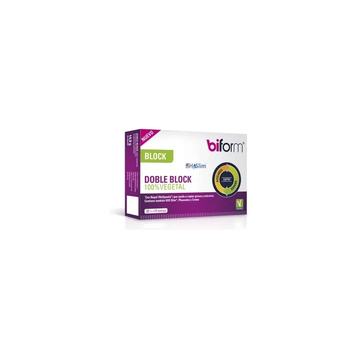 Biform Biform Double Block 100 Plantbased 30 Vegetable Capsules