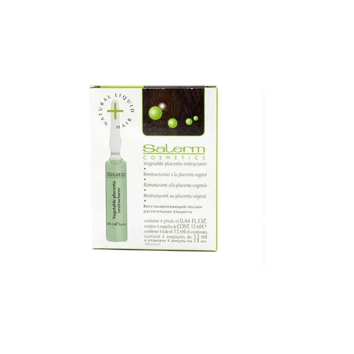 Salerm Vegetable Placenta Restructurer 4 Applications 0.44 Fl Oz - Pack of 4