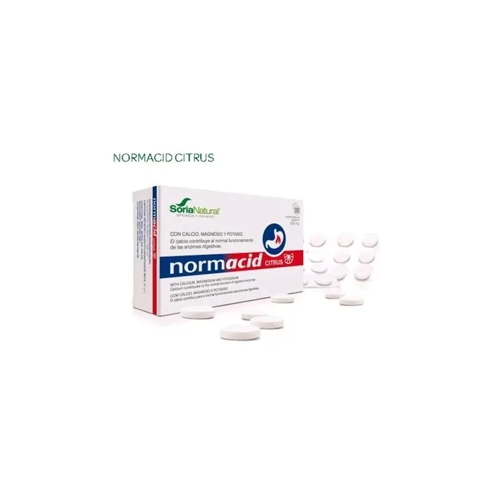 Soria Natural Normacid Citrus 1250 Mg 32 Tablets