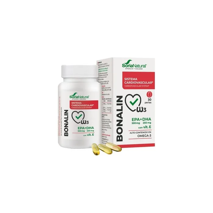 Soria Natural Bonalin Epa 500mg Dha 250mg With Vitamin E 30 Capsules