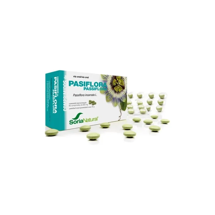 Soria Soria Passionflower 600 Mg 60 Tablets