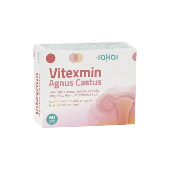Sakai Vitexmin Agnus Castus Herbal Supplement 60 Capsules 200g