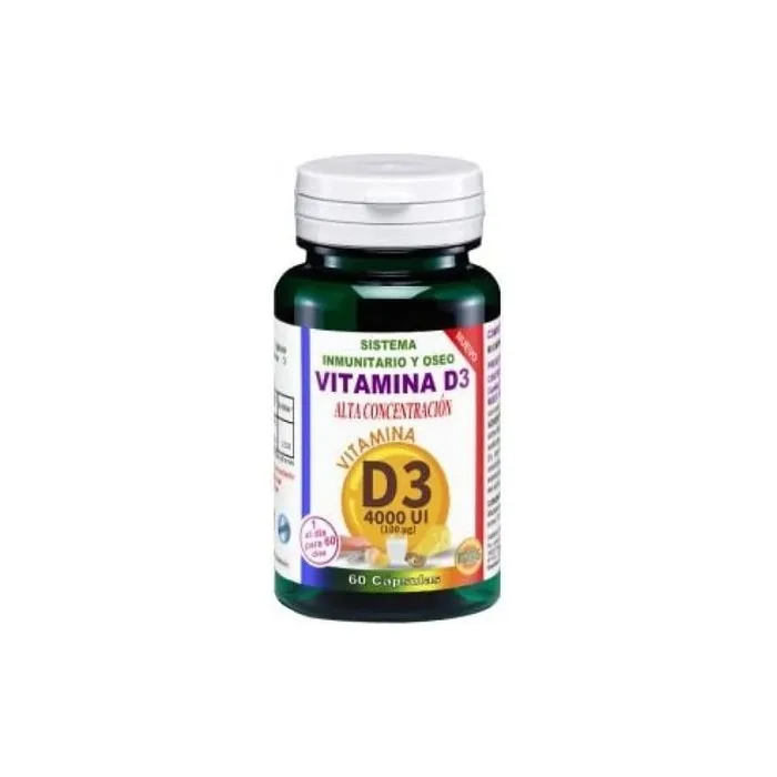 Robis Vitamina D3 4000ui High Concentration 60 Caps, Black, Estandar