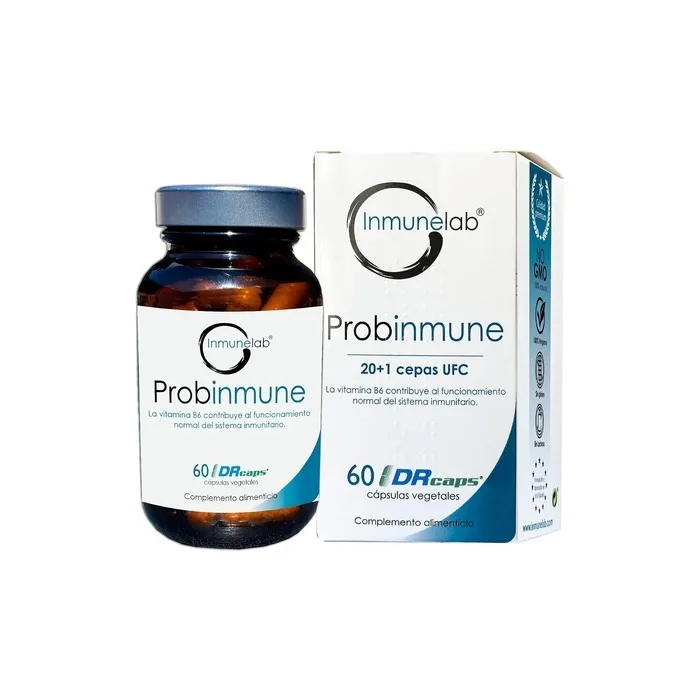 Probinmune Probiotic and Prebiotic Symbiotic 20+1 Strains with Bacillus Subtilis and Bacillus Coagulans Saccharomyces Boulardii 60 Delayed Release Capsules