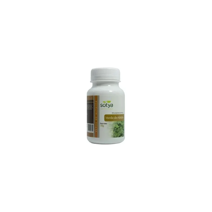 Sotya Green Alfalfa 700 Mg 100 Tablets Herbal Dietary Supplement
