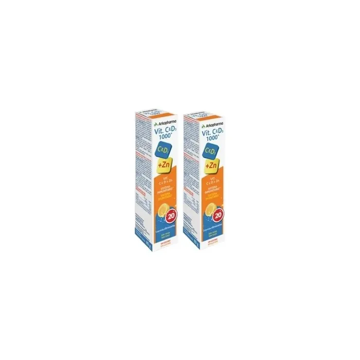 Arkopharma Arkopharma Vitamin C And D3 1000mg 2x20 Tablets