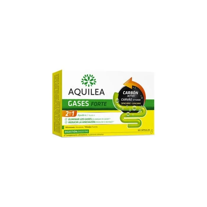 Aquilea Gases Forte Activated Charcoal Supplement 60 Capsules