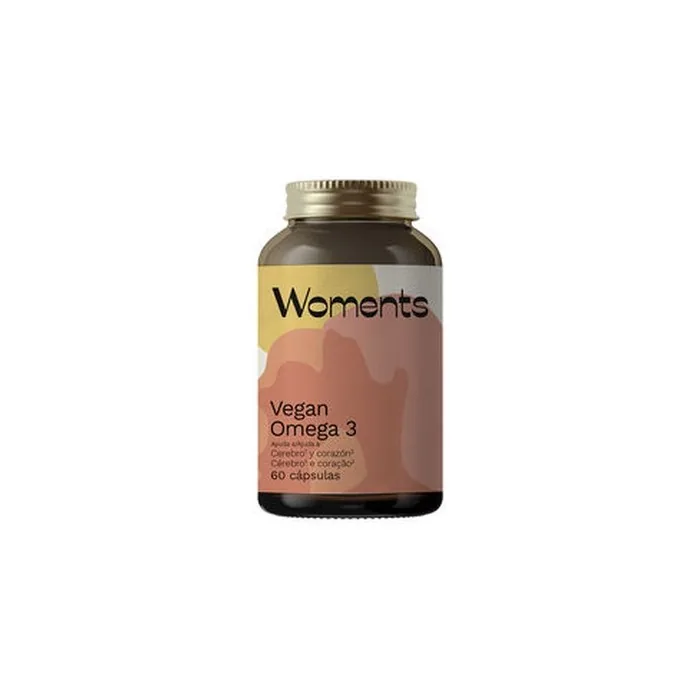 Woments Vegan Omega 3 Capsules 60 Count 250mg DHA 50mg EPA