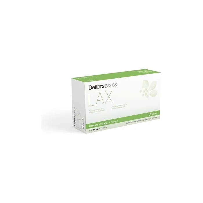 Deiters Basics Lax Natural Supplement with Holy Shell and Fennel 30 Capsules