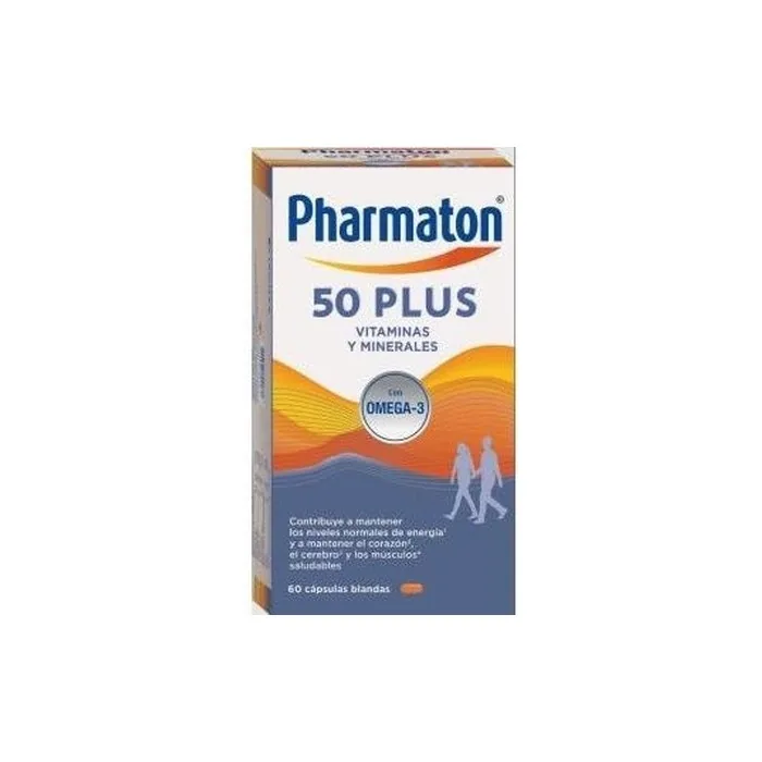 Pharmaton 50 Plus Multivitamin Supplement 60 Capsules
