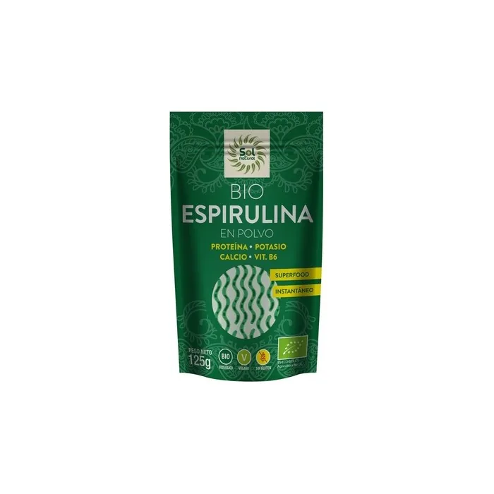 Sol Natural Organic Spirulina Powder 125g