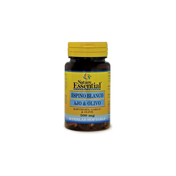 Nature Ess Espino Blanco Ajo Olivo 500 Mg 50 Perlas