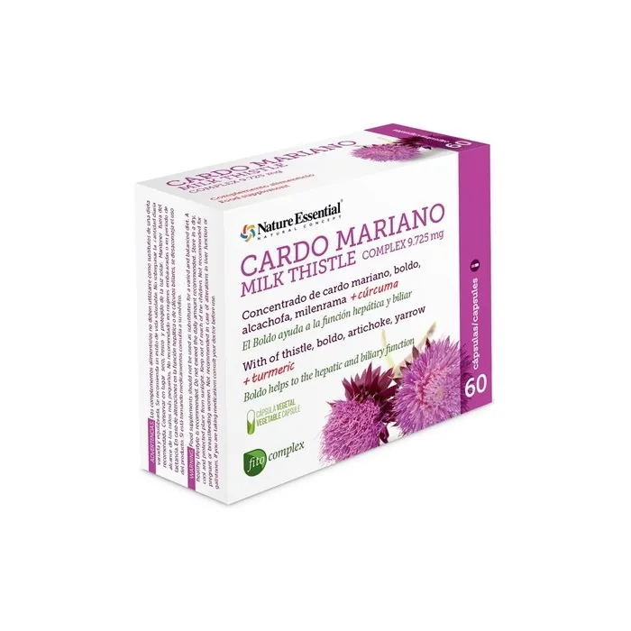 Milk Thistle Concentrated Supplement 60 Capsules - Boldo and Artichoke