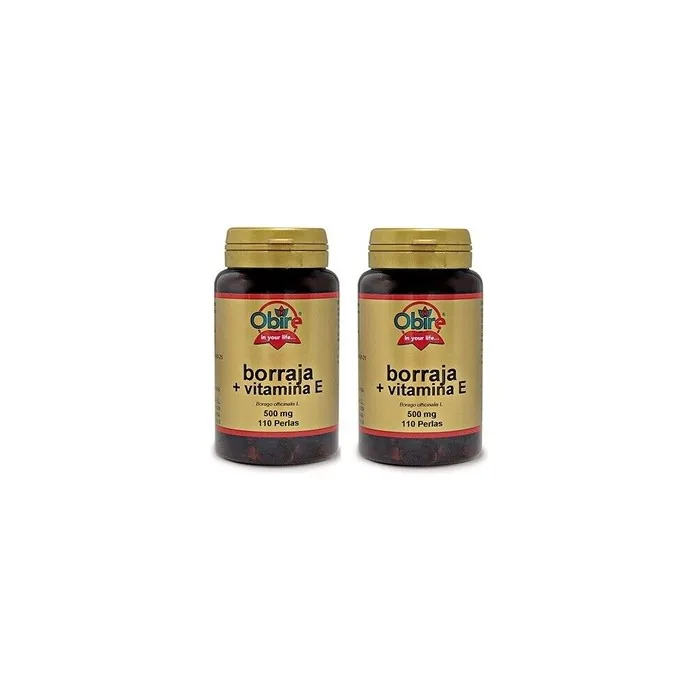 Obire Borage and Vitamin A 500mg - 2 Packs of 110 Pearls