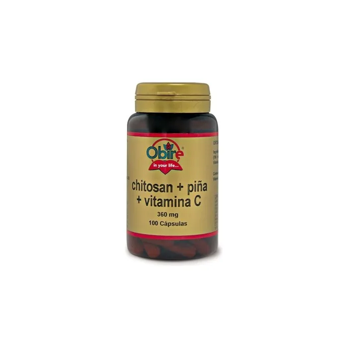 Obire Chitosan Piña Vitamina C 100 Caps X 360 Mg