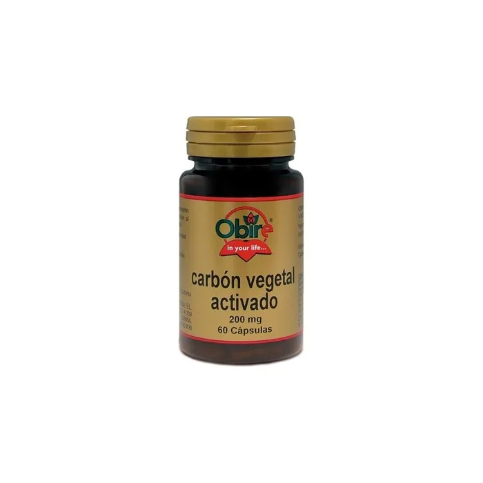 Obire Activated Charcoal Capsules - 200 Mg, 60 Capsules