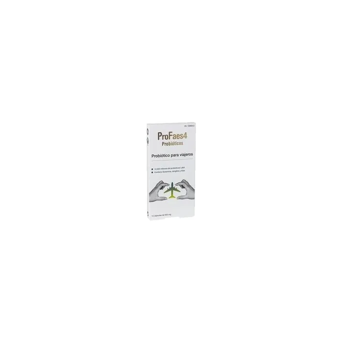Profaes4 Profaes4 Probiotic For Travelers 14 Capsules Of 633mg