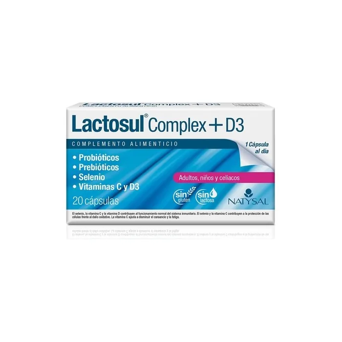 LACTOSUL Complex+D3 20 Capsules