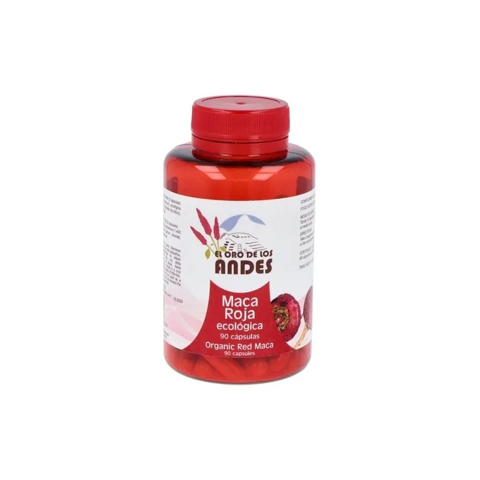 El Oro de los Andes Red Maca Supplement 700mg 90 Capsules