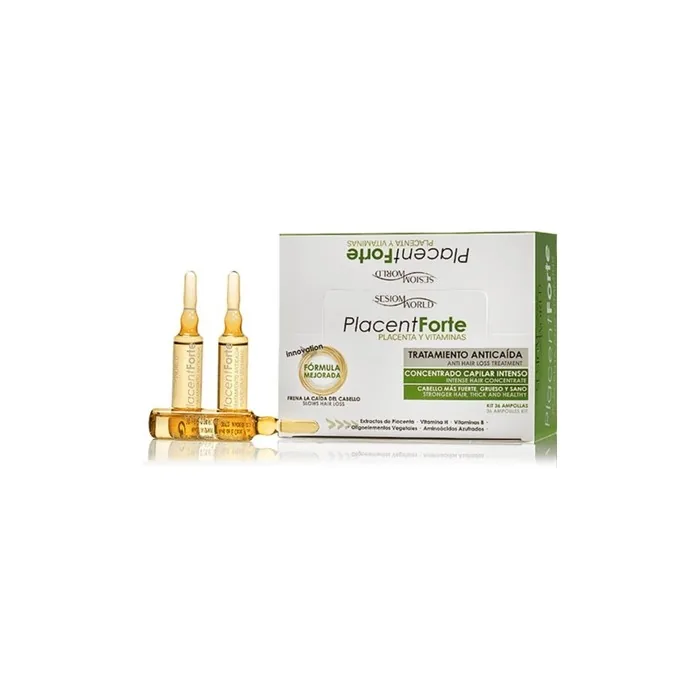Sesiomworld Placentforte Placenta and Vitamin Ampoules Against Hair Loss 36
