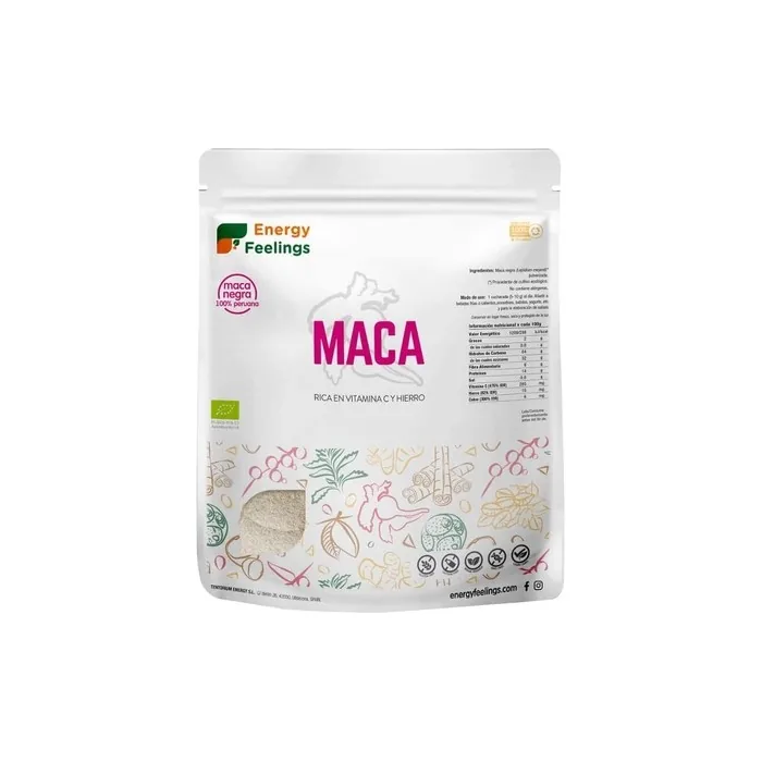 Energy Feelings Black Maca Powder Eco Supplements 1000g