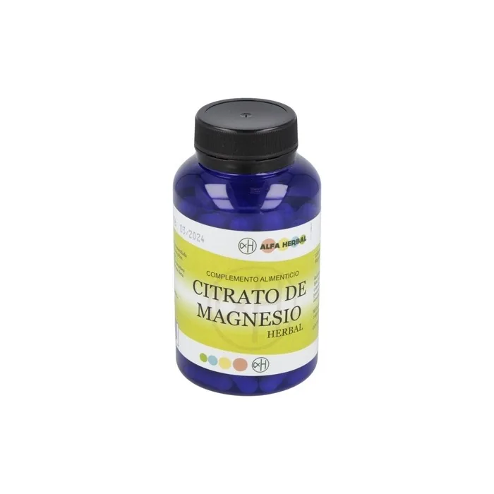 ALFA HERBAL Magnesium Citrate Dietary Supplement 90 Capsules