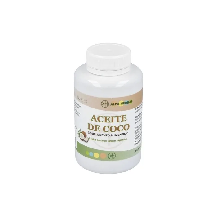 Alfa Herbal Coconut Oil Dietary Supplement 120 Capsules