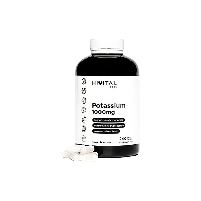 Kalium 1000mg Potassium Citrate 240 Vegan Capsules