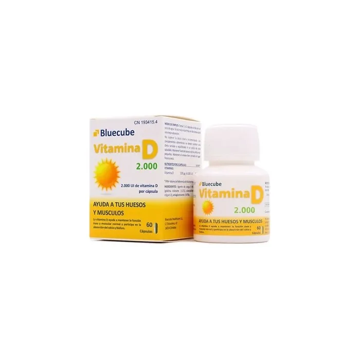 Bluecube Bluecube Vitamin D 2000 60 Capsules