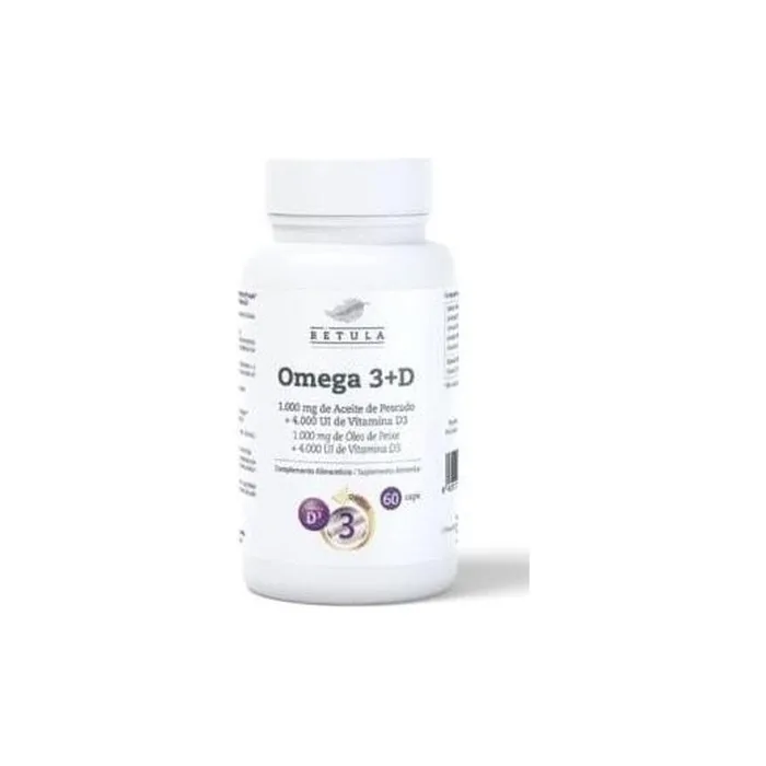 Betula Terrasana Omega 3+D Dietary Supplement 60 Capsules