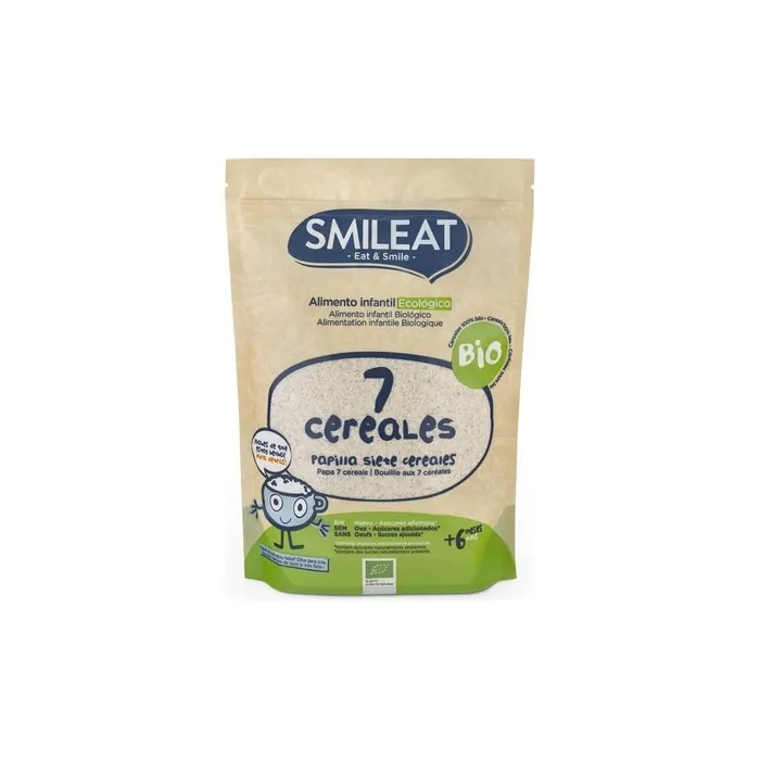 Smileat Smileat Papilla 7 Cereales Organic 200g